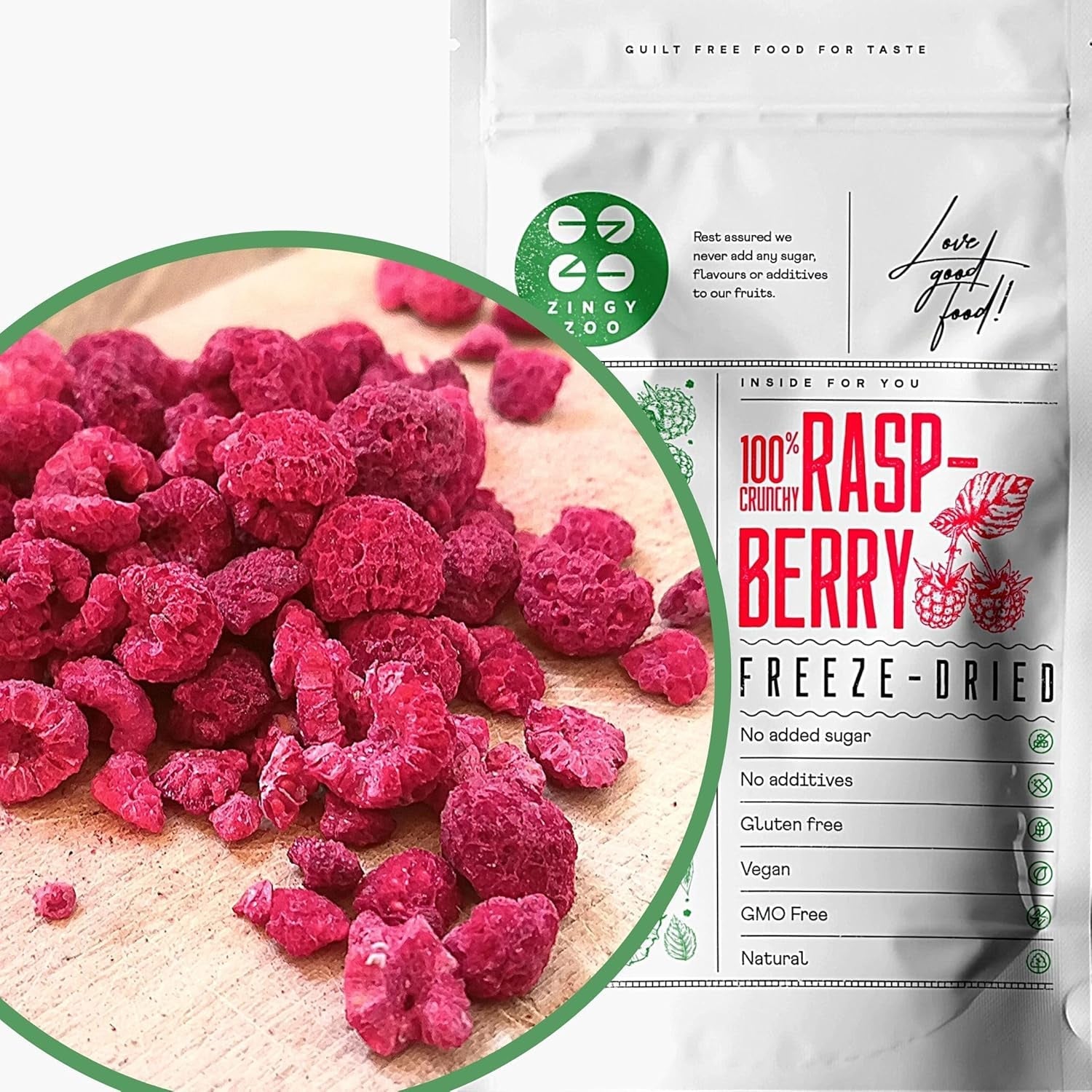 Lyofilizované maliny Nalámané kousky | XL 300g Mrazem sušené ovoce | Sušené maliny Bezlepkové Ovoce sušené mrazem | Ovoce sušené mrazem | Lyofilizované maliny Naty Shop dehydratované produkty 100G