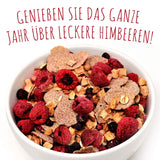 Lyofilizované maliny, BEZ čínských produktů, 500 g lyofilizovaného celého ovoce, bez přísad, ovocné, vyrobeno v Německu Sušené produkty Naty Shop