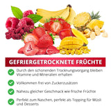 Lyofilizované maliny, BEZ čínských produktů, 500 g lyofilizovaného celého ovoce, bez přísad, ovocné, vyrobeno v Německu Sušené produkty Naty Shop